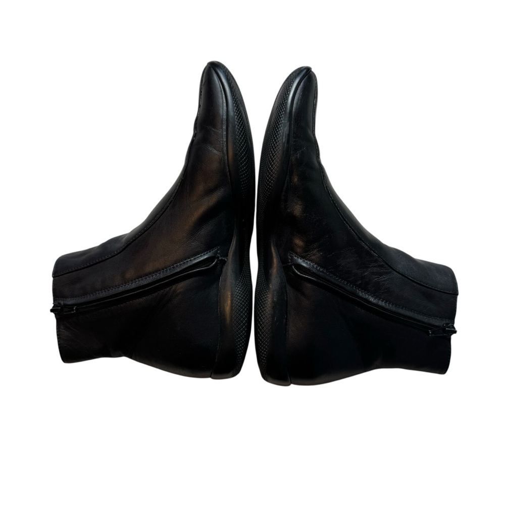 PRADA Black Leather Women's Boots Booties 36.5 - 6.5 - Calzature Donna IN BOX - Picture 7 of 16